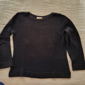 Smooth Knit Black Talbots Sweater, Size Medium